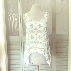 Flowy patterned tank top